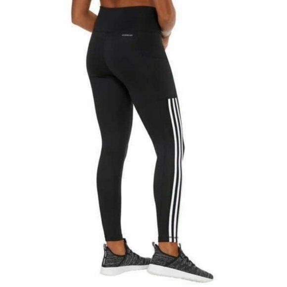 ADIDAS CLIMALITE HIGH RISE STRIPES 7/8 LEGGINGS S - Picture 11 of 16